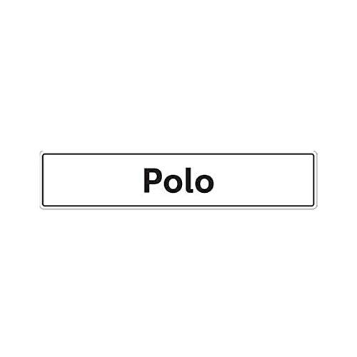 Volkswagen 6R0071801C Kennzeichenschild Nummernschild Kennzeichen Typenschild, mit Polo Schriftzug Volkswagen 6R0071801C Kennzeichenschild Nummernschild Kennzeichen Typenschild, mit Polo Schriftzug von Volkswagen
