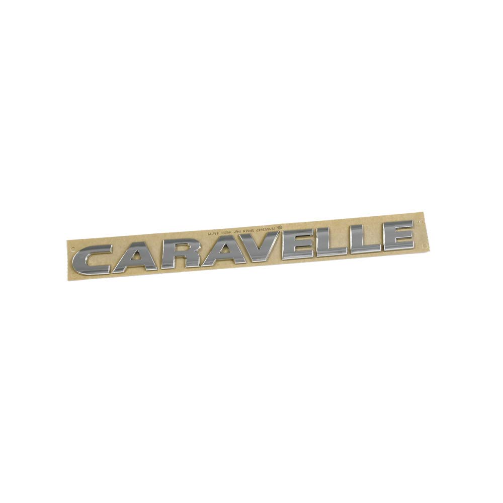 Volkswagen 7E9853687739 Caravelle Schriftzug Aufkleber Heckklappe Emblem Chrom von Volkswagen