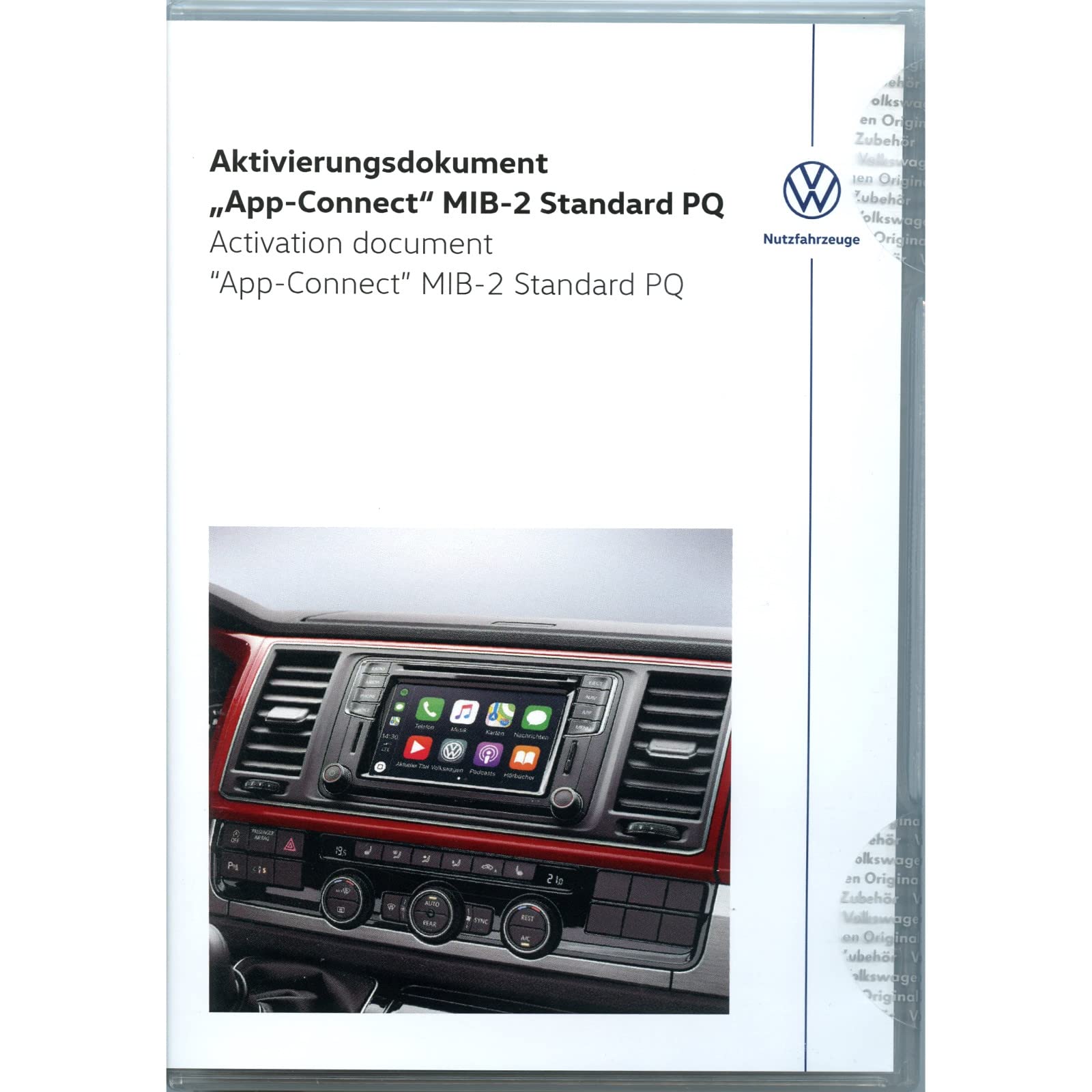 Volkswagen 7H0054830 Aktivierungsdokument für AppConnect von Volkswagen