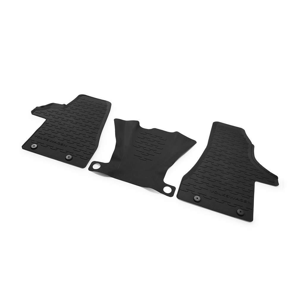 Volkswagen 7H1061500D82V Allwettermatten 3X Gummimatten vorn schwarz Gummi Fußmatten, nur Facelift T6.1 Volkswagen 7H1061500D82V Allwettermatten 3X Gummimatten vorn schwarz Gummi Fußmatten, nur Facelift T6.1 von Volkswagen