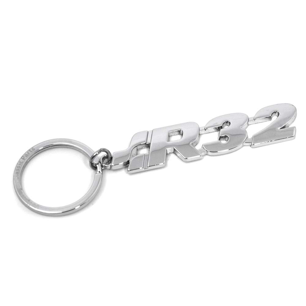 Volkswagen R32 Schlüsselanhänger Original VW Keyring Schlüsselring Chrom/Silber Volkswagen R32 Schlüsselanhänger Original VW Keyring Schlüsselring Chrom/Silber von Volkswagen