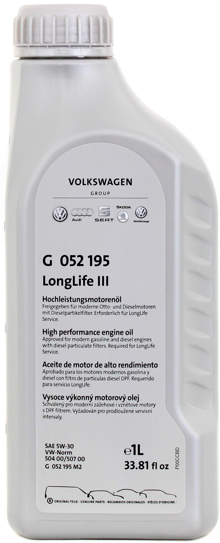 Volkswagen VW Ersatzteile Longlife III Motoröl (5W30), 1 Liter von Volkswagen