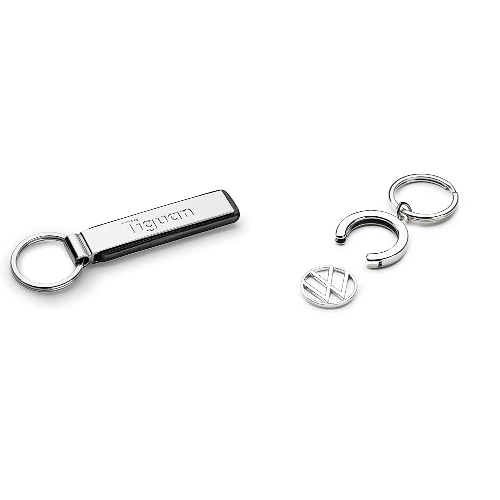 Volkswagen VW Metall Schlüsselanhänger Tiguan Key Ring Kollektion & 000087010BT Schlüsselanhänger Pfandchip Einkaufswagenchip Keyring Anhänger, mit neuem VW Logo Volkswagen VW Metall Schlüsselanhänger Tiguan Key Ring Kollektion & 000087010BT Schlüsselanhänger Pfandchip Einkaufswagenchip Keyring Anhänger, mit neuem VW Logo von Volkswagen
