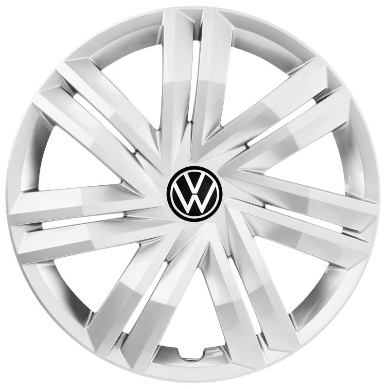 Volkswagen 2G0071454AUWP Radkappen (4 Stück) Radzierblenden 14 Zoll Radblenden, silber von Volkswagen
