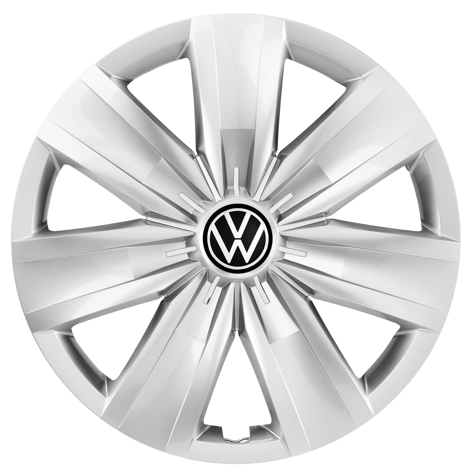 Volkswagen 2GA071456AUWP Radkappen (4 Stück) Radzierblenden 16 Zoll Radblenden, silber, mit VW Logo Volkswagen 2GA071456AUWP Radkappen (4 Stück) Radzierblenden 16 Zoll Radblenden, silber, mit VW Logo von Volkswagen