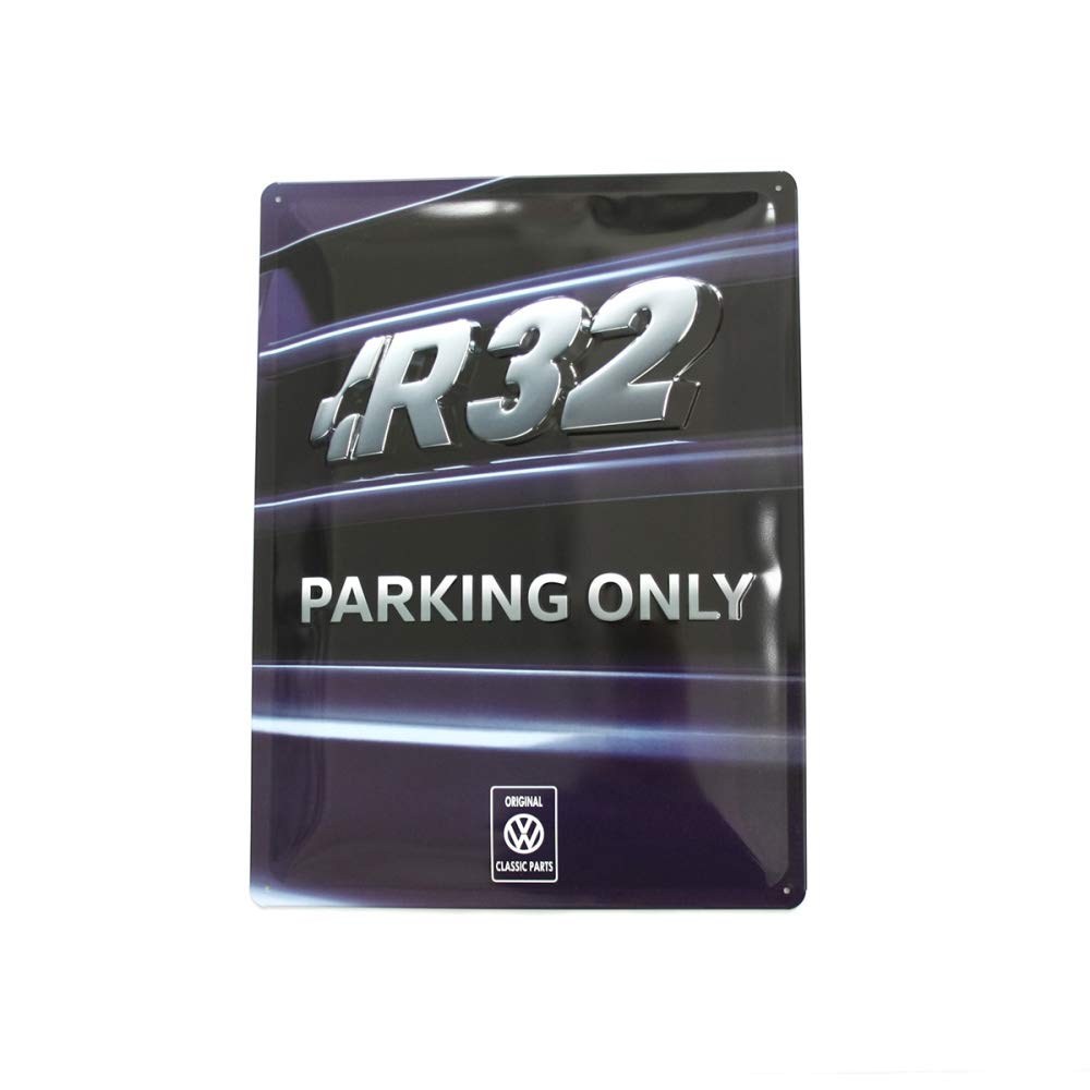 Volkswagen ZCP902997 Schild R32 Parking Only Metallschild Kühlergrill Schriftzug 30x40cm Accessoires Volkswagen ZCP902997 Schild R32 Parking Only Metallschild Kühlergrill Schriftzug 30x40cm Accessoires von Volkswagen