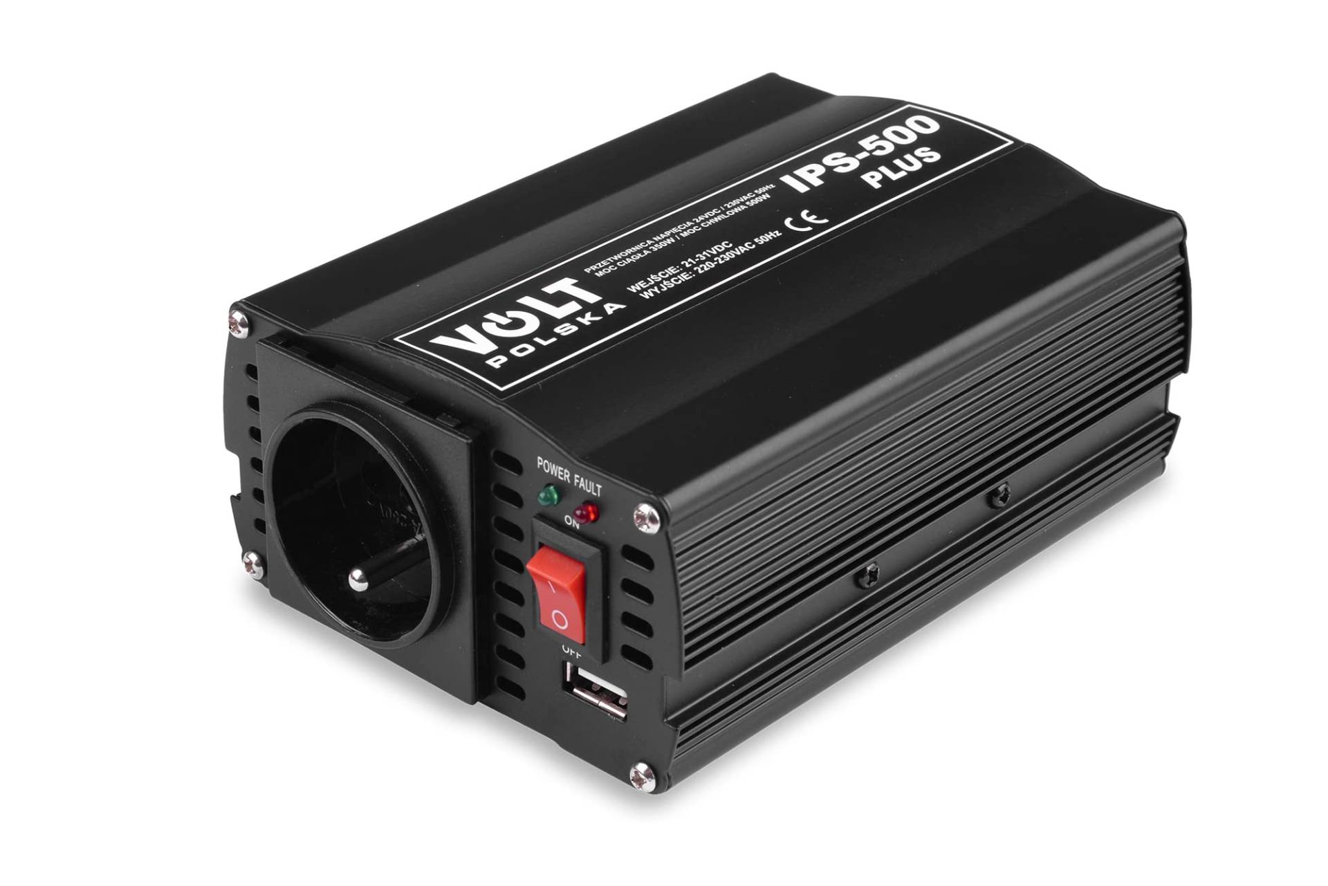 Volt Polska Power Plus Fahrzeug - Spannungswandler 24V/230V/500W Volt Polska Power Plus Fahrzeug - Spannungswandler 24V/230V/500W von Volt Polska