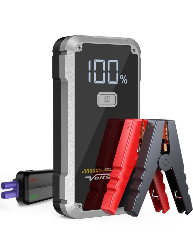 Starthilfe Powerbank, VoltSurge 4000A Spitzenstrom Auto Starthilfe, Jump Starter für 7,0L Benzin Oder 5,5L Diesel, 12VAuto Batterie Booster Starter Powerbank mit LED Taschenlampe von VoltSurge