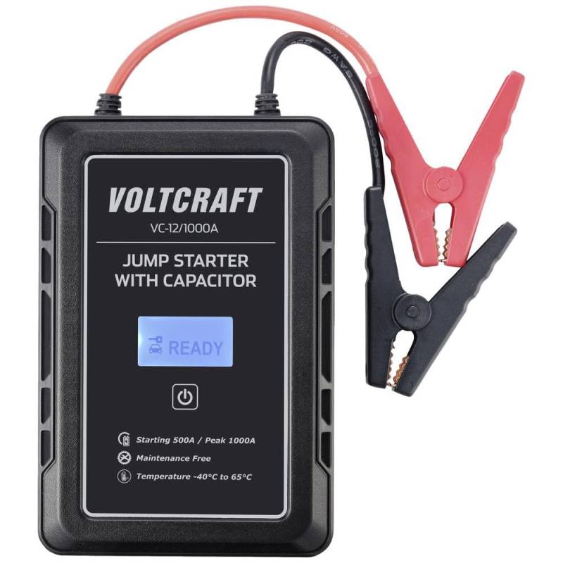 VOLTCRAFT Schnellstartsystem VC-12/1000A VC-13998130 Starthilfestrom (12 V)=500 A Kondensator-Technik (ohne Akku) von Voltcraft