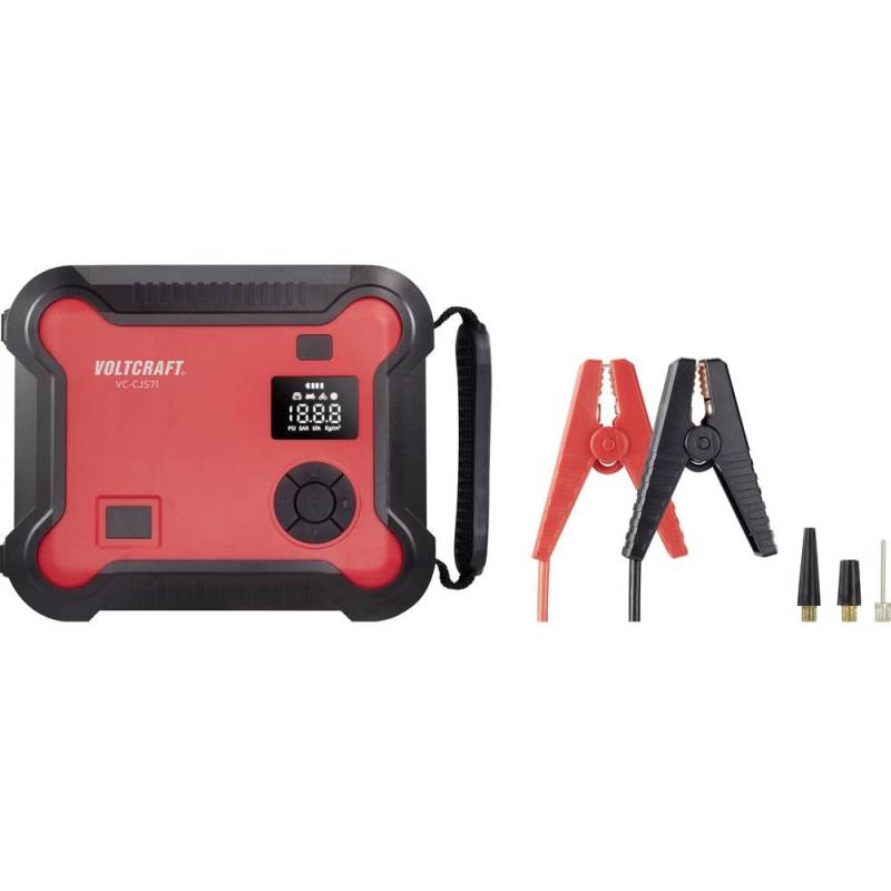 VOLTCRAFT Schnellstartsystem VC-CJS71 4in1 Jump-Starter-Starthilfegerät mit Kompressor VC-12180200 Starthilfestrom (12 von Voltcraft