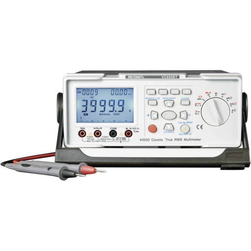 VOLTCRAFT VC650BT Tisch-Multimeter digital CAT II 600 V Anzeige (Counts): 40000 von Voltcraft