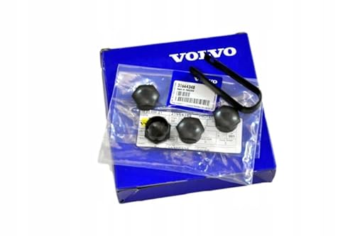 VOLVO Felgenschraubenkappen schwarz 4 Stück OE 31664348 von Volvo