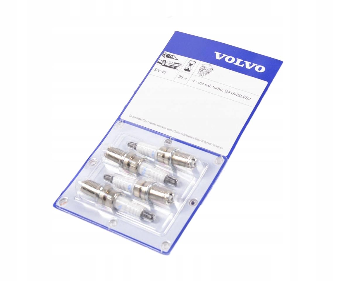 Volvo Zündkerze für S40/V40, 1.6-2.0 Liter, Platin, M14x1.25, 1 Stück, OE 272207 Volvo Zündkerze für S40/V40, 1.6-2.0 Liter, Platin, M14x1.25, 1 Stück, OE 272207 von VOLVO