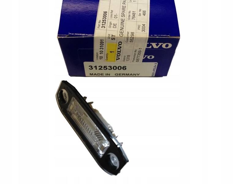 VOLVO C70 S40 V50 S60 V60 S80 V70 XC70 XC60 Kennzeichenleuchte OE 31253006 von VOLVO
