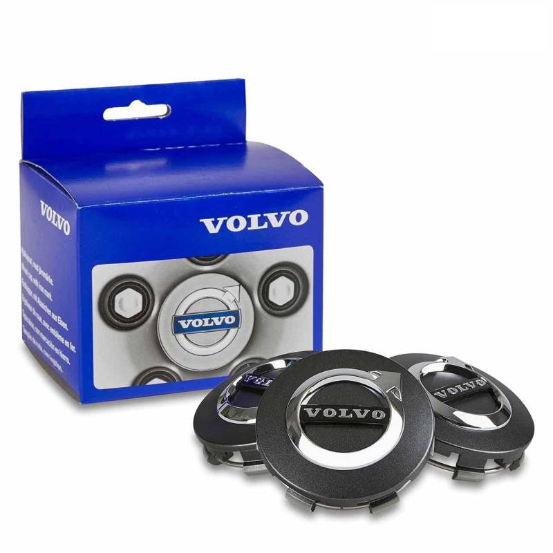 Volvo Nabendeckel Satz Dunkelgrau (matt) 31414935 von Volvo