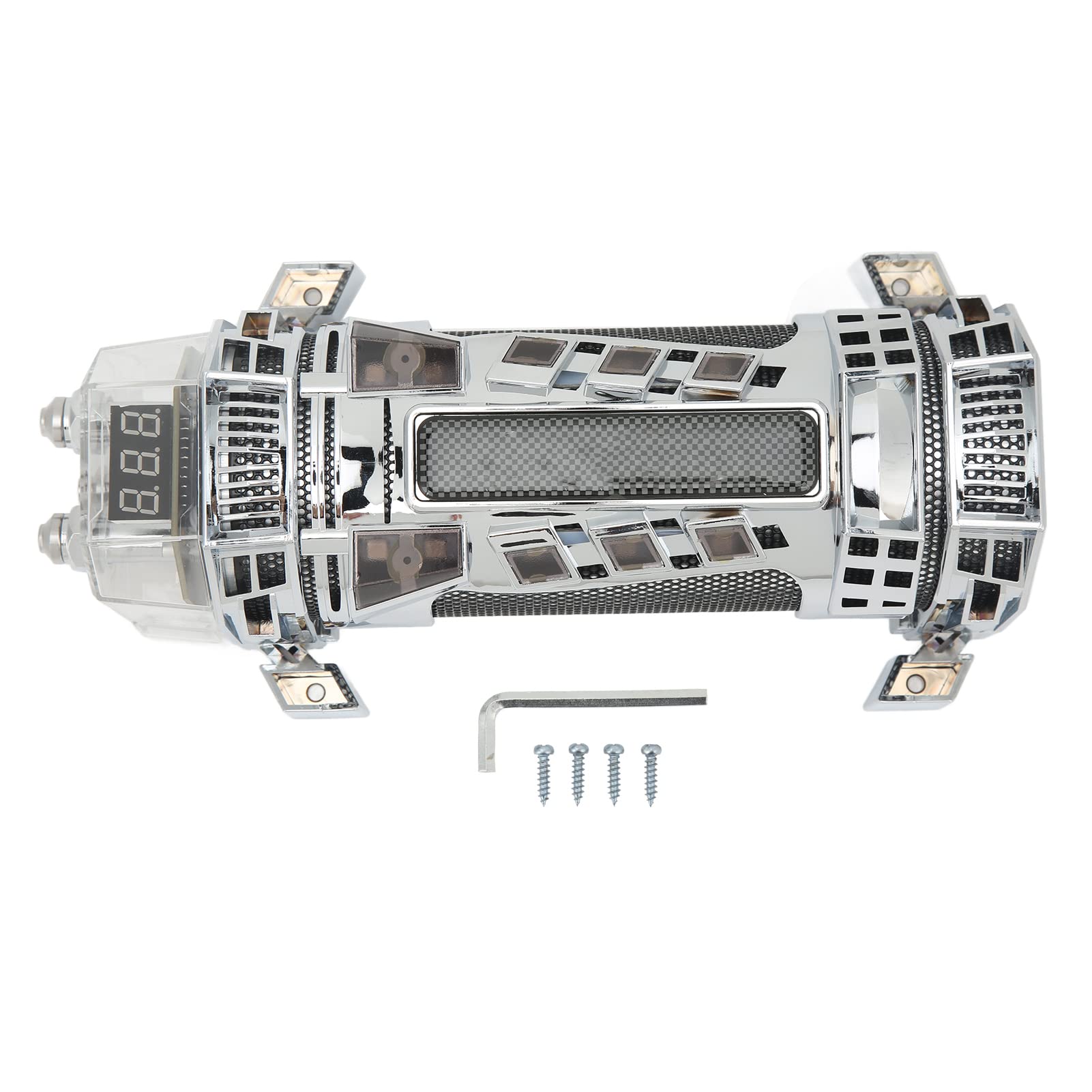 Vomeko 4 Farad Autokondensator – Energiespeicher, Auto-Audio-Kondensator, 3-stellige Spannungsanzeige, Auto-Audio, Für Verstärker Und Subwoofer von Vomeko