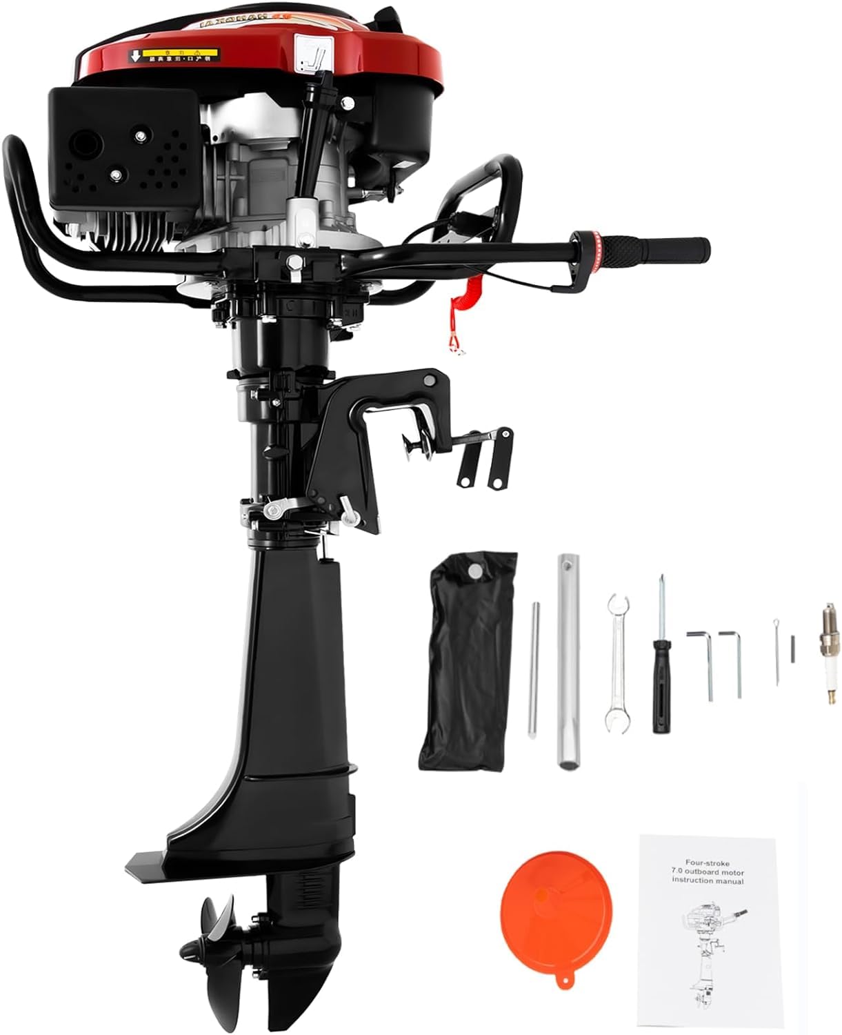 4 Takt 7PS Benzin Bootsmotor - Benzinmotor für Fischerboote 196cc 5.1KW Außenborder Bootsmotor mit 1.4L Kraftstofftank Aluminium Benzin-Bootsmotor Angelmotor für Schlauchboote, Angelboot (4 Takt 7PS) 4 Takt 7PS Benzin Bootsmotor - Benzinmotor für Fischerboote 196cc 5.1KW Außenborder Bootsmotor mit 1.4L Kraftstofftank Aluminium Benzin-Bootsmotor Angelmotor für Schlauchboote, Angelboot (4 Takt 7PS) von VonVVer
