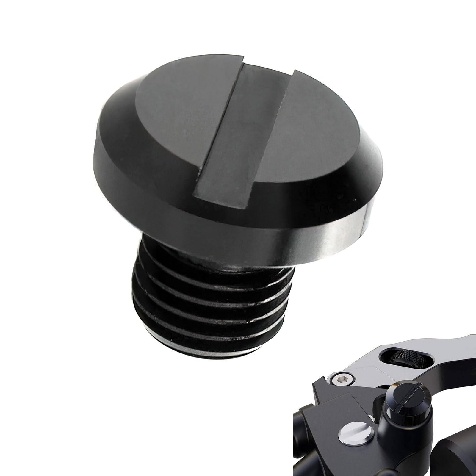 Motorrad Spiegel Blindstopfen Schrauben M10, Abdeckschrauben für Spiegelgewinde, CNC Aluminium Blindstopfen M10 1x Rechtsgewinde + 1x Linksgewinde (Ein Paar) von Vonavira