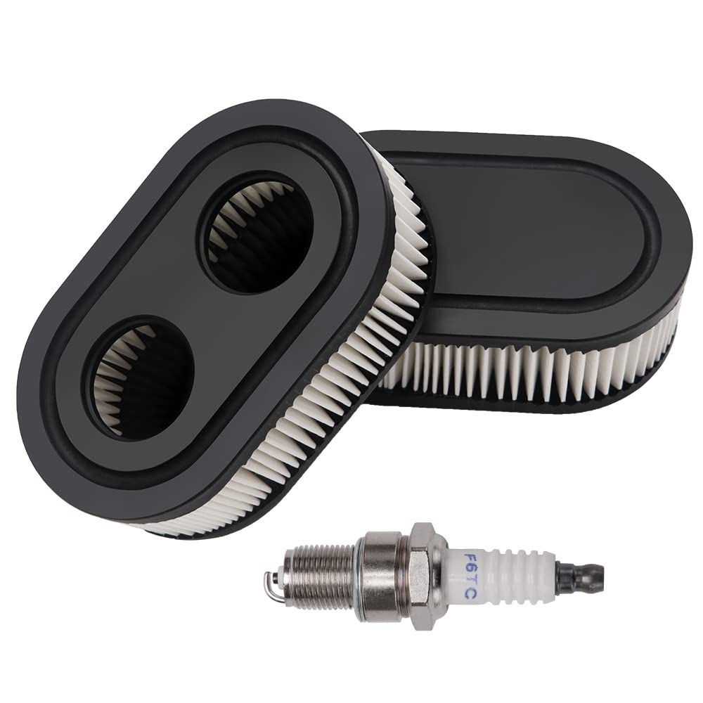 VooGenzek 3 Stücke Rasenmäher Luftfilter mit 1 Zündkerze Kompatibel mit Briggs & Stratton Motoren 798452 593260, Rasenmäherfilter Ersetzen VooGenzek 3 Stücke Rasenmäher Luftfilter mit 1 Zündkerze Kompatibel mit Briggs & Stratton Motoren 798452 593260, Rasenmäherfilter Ersetzen von VooGenzek