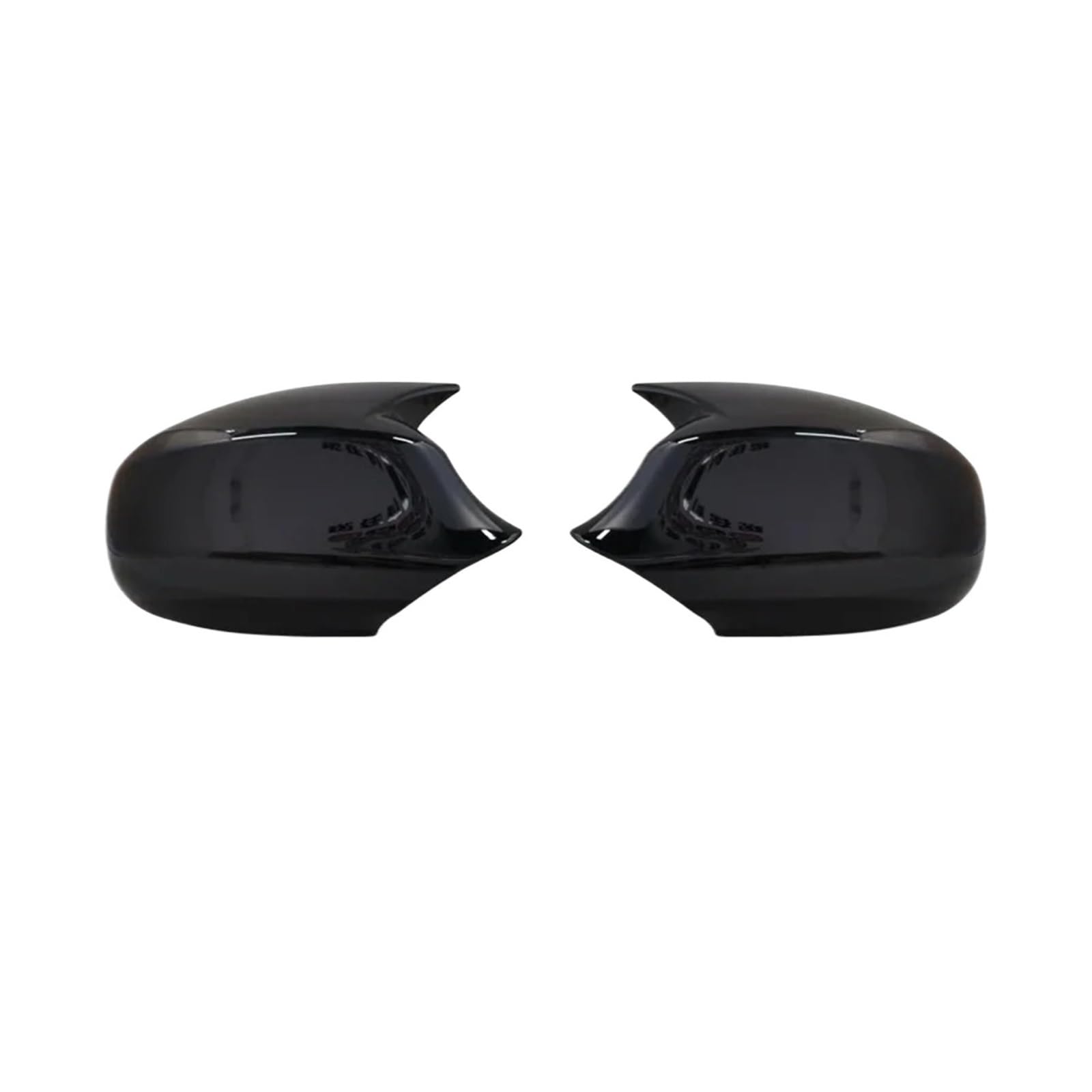 Spiegelkappenabdeckung 1 Stück Für E87 E81 E82 E90 E91 E92 E93 120i 128i 118d 120d 130i Rückansicht Seitenkofferverkleidung M-Stil Auto-Rückspiegelabdeckung Außenspiegelabdeckungen(ABS Black) von Voseto