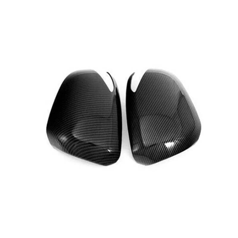 Spiegelkappenabdeckung 2 STÜCKE Für Hyundai Für Santa Für Fe Auto Rückspiegel Seitenspiegelabdeckung Kohlefaser Flügelgehäuse Kappe Tür Rückansicht Fallverkleidung Außenspiegelabdeckungen(Carbon Look) von Voseto