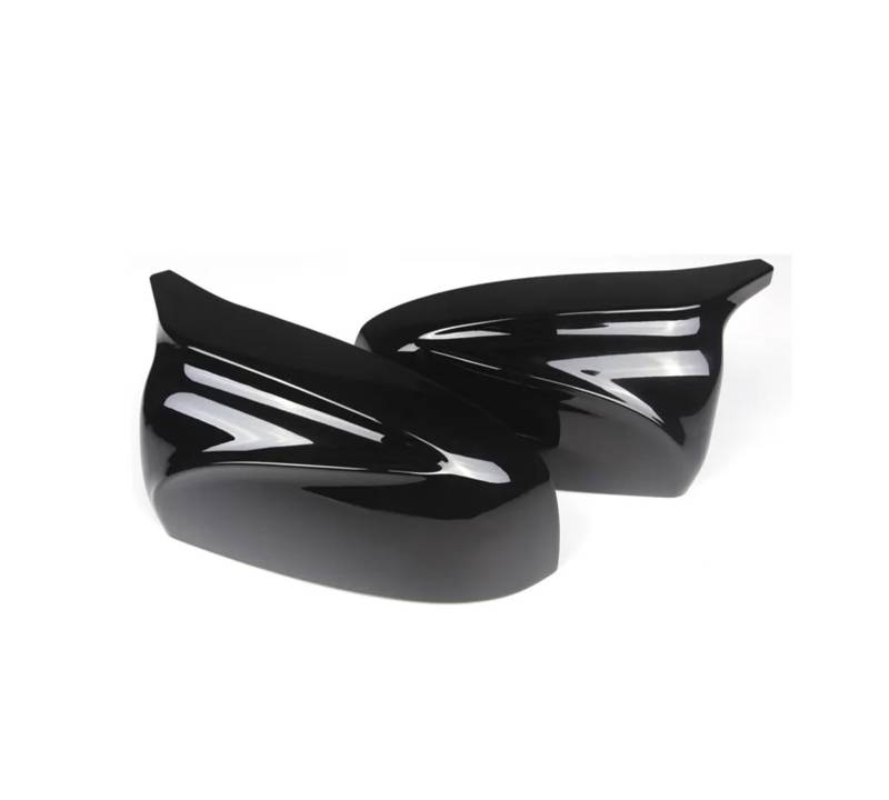 Spiegelkappenabdeckung 2 Stück Seitenflügel-Rückspiegel Modifiziertes Auto-Styling Leuchtend Schwarze Spiegelabdeckkappen Mit Carbonfaser-Muste Für X5 E70 Für X6 E71 Außenspiegelabdeckungen(Glossy Bla von Voseto