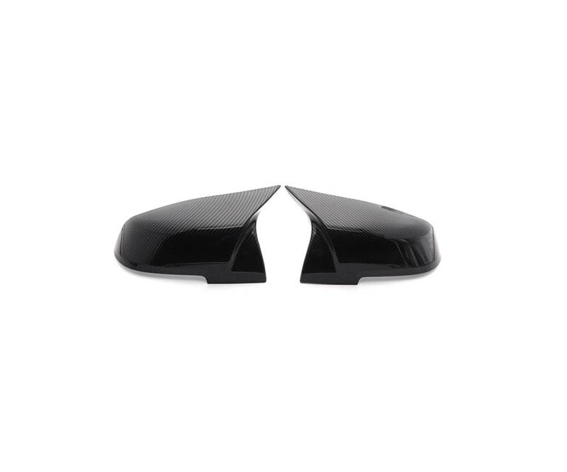 Spiegelkappenabdeckung 2x Weiße Spiegelabdeckung Schwarze Spiegelabdeckungsauflage Für 1 2 3 3GT 4 Für X1 E84 Für M2 I3 Serie F20 F21 F22 F23 F30 F31 F32 F33 F34 F80 Außenspiegelabdeckungen(Carbon Fib von Voseto