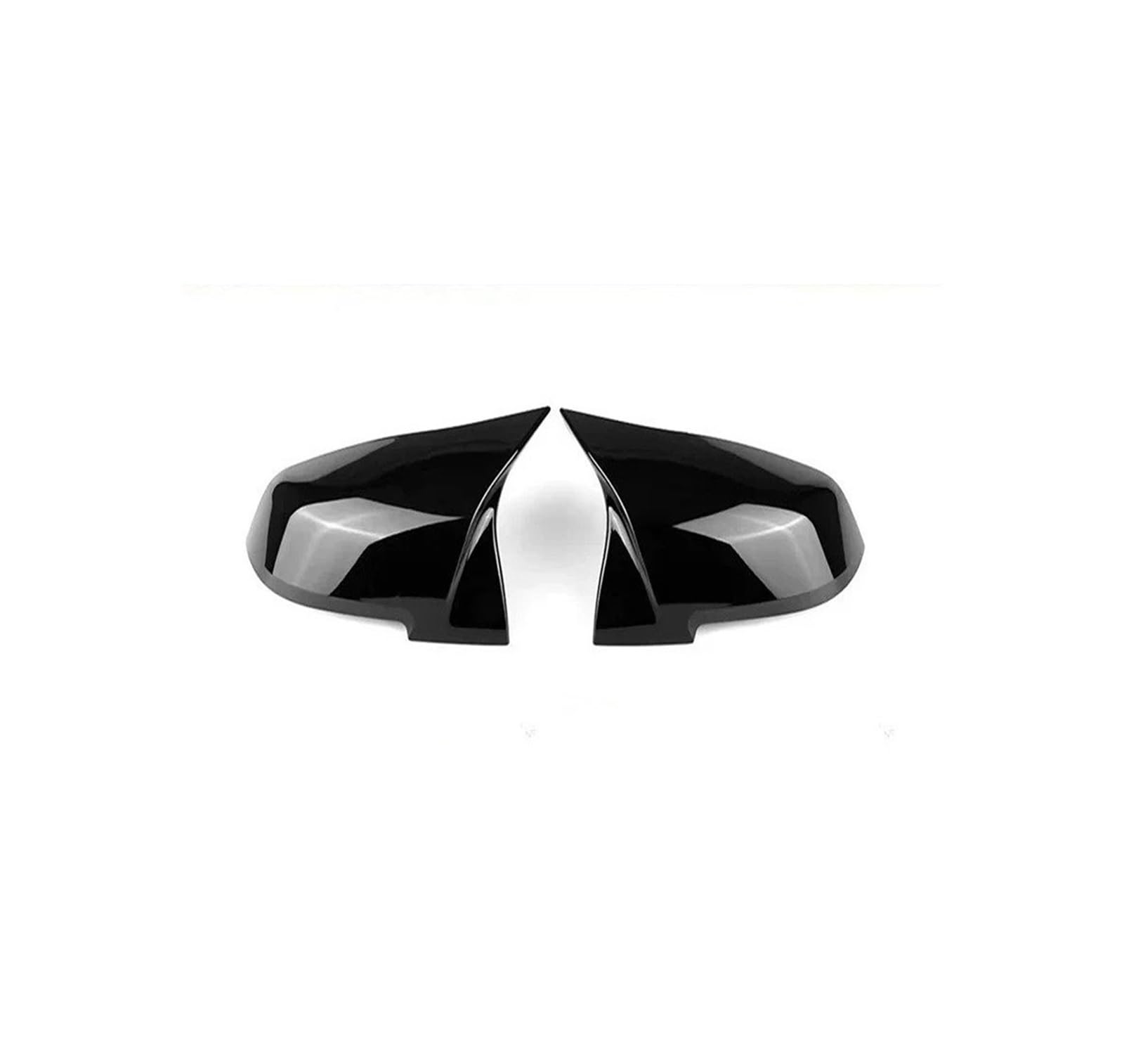 Spiegelkappenabdeckung Außenersatz-ABS-Horn-Rückspiegel Für 12 3 4 Serie F20 F30 F31 F32 F36 2012 2013 2014 2015 2016 320i 328i 330d 335i FÜR M3 FÜR M4 Außenspiegelabdeckungen(Brilliant Black) von Voseto