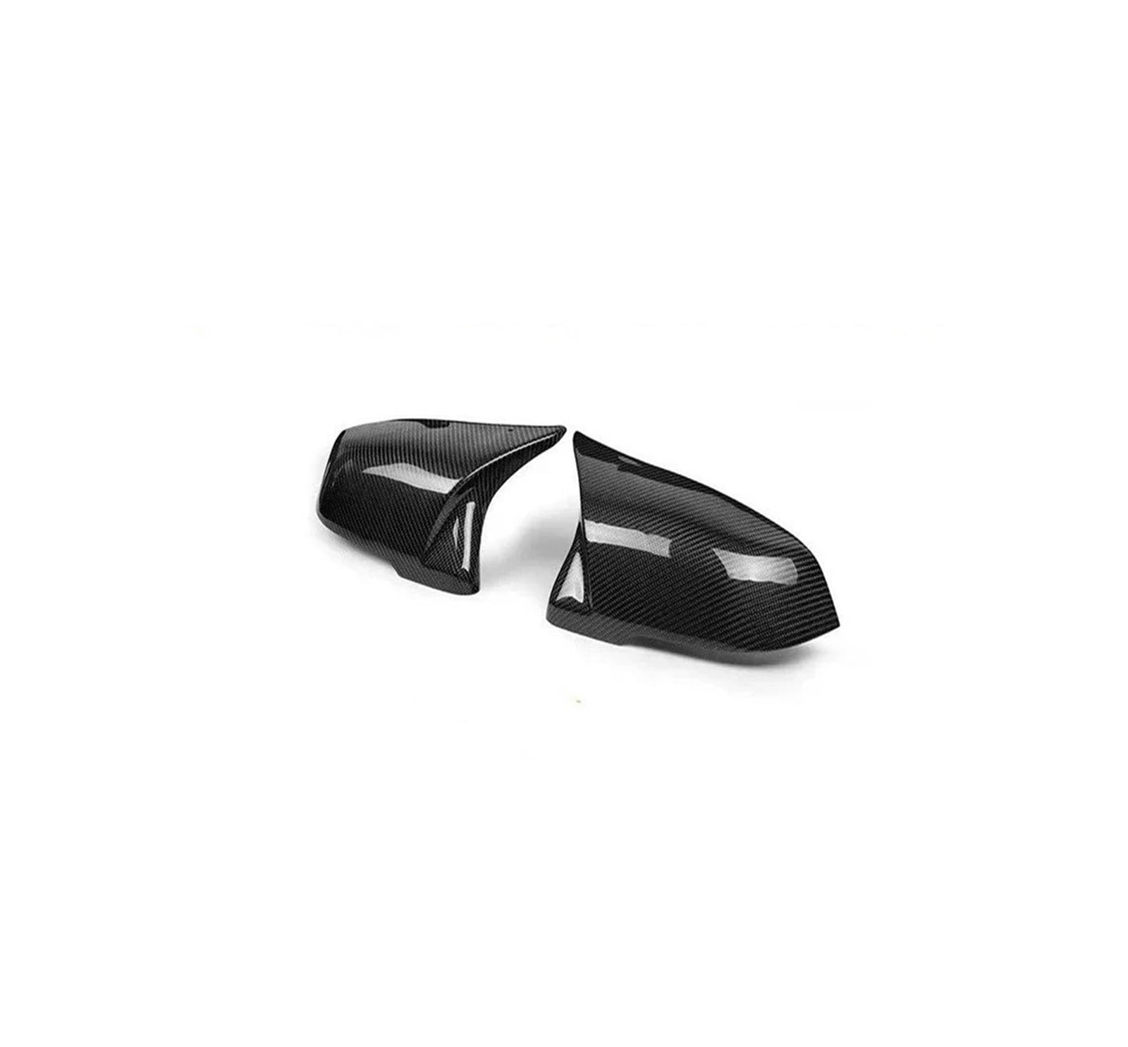 Spiegelkappenabdeckung Außenersatz-ABS-Horn-Rückspiegel Für 12 3 4 Serie F20 F30 F31 F32 F36 2012 2013 2014 2015 2016 320i 328i 330d 335i FÜR M3 FÜR M4 Außenspiegelabdeckungen(Carbon Fiber Model) von Voseto