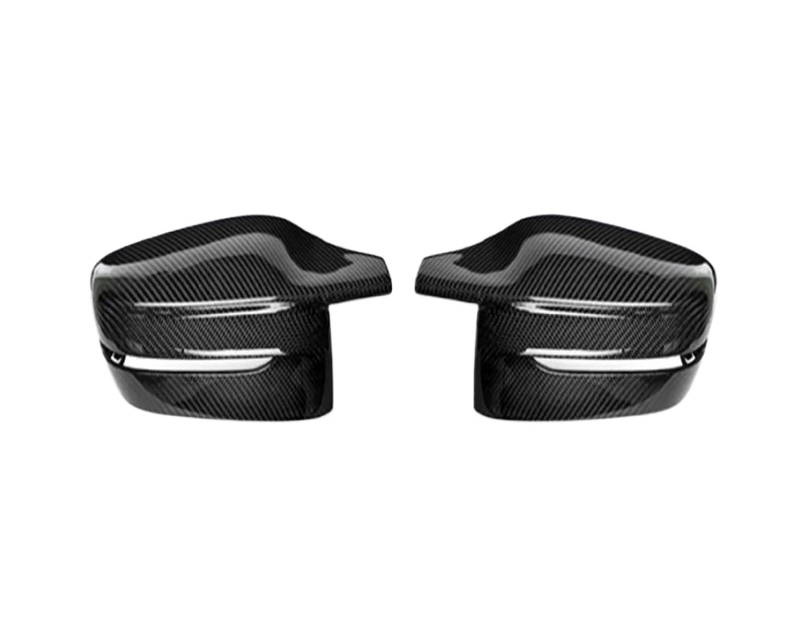 Spiegelkappenabdeckung Für 3 5 7 8 Serie G20 G21 G28 320d 330e 330i G30 G38 G11 G12 G15 G16 Auto Seite Flügel Spiegel Abdeckung Rückansicht Kappen Außenspiegelabdeckungen(RHD-Carbon Pattern) von Voseto