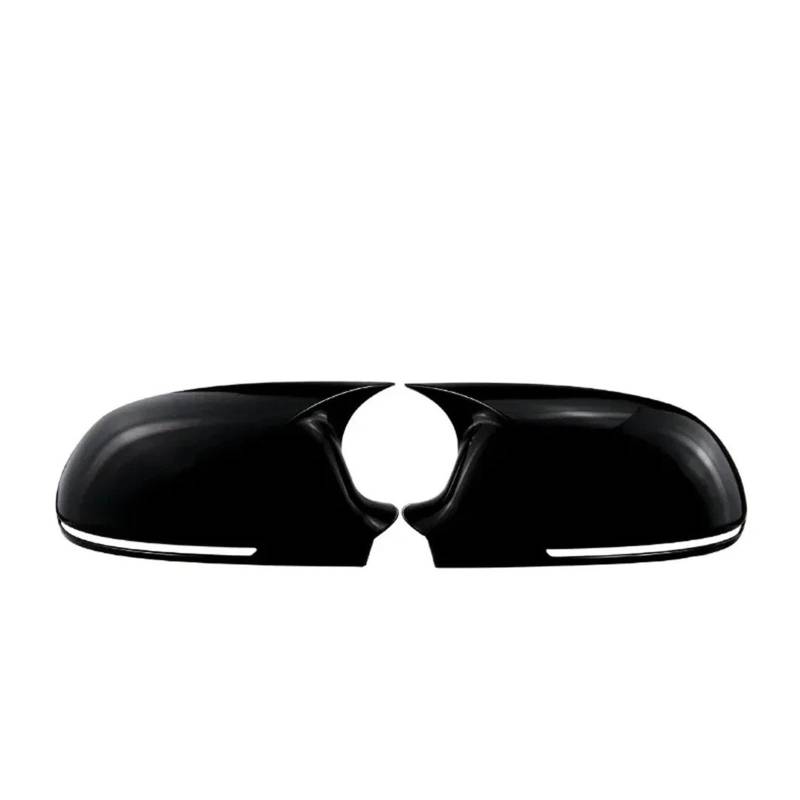 Spiegelkappenabdeckung Für A3 8P Für A4 Für A5 B8 B8.5 A6L A8L RS6 S8 Für Q3 S5 RS3 Auto-Rückspiegelabdeckung Flügelkappe Außentürgehäuse Schalenverkleidung Außenspiegelabdeckungen(Type A Black) von Voseto