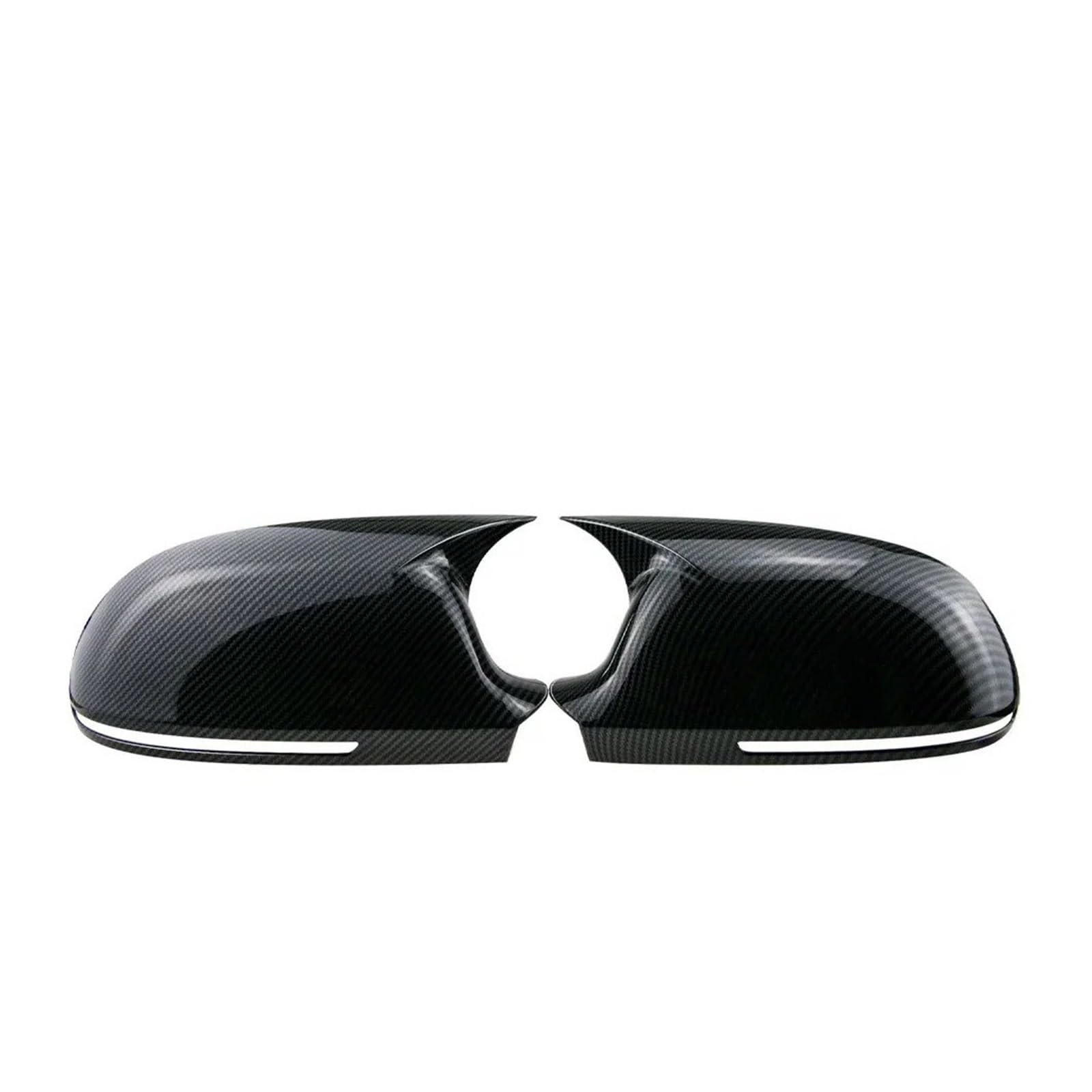 Spiegelkappenabdeckung Für A3 8P Für A4 Für A5 B8 B8.5 A6L A8L RS6 S8 Für Q3 S5 RS3 Auto-Rückspiegelabdeckung Flügelkappe Außentürgehäuse Schalenverkleidung Außenspiegelabdeckungen(Type A Carbon) von Voseto