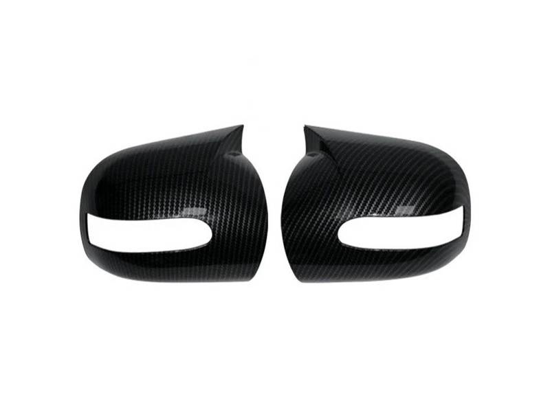 Spiegelkappenabdeckung Für Benz E C-Klasse W211 W203 2001 2002 2003 2004 2005-2007 Teile Styling Auto Seitentür Rückspiegel Seitenspiegel Abdeckkappen M Stil Außenspiegelabdeckungen(Carbon Look) von Voseto