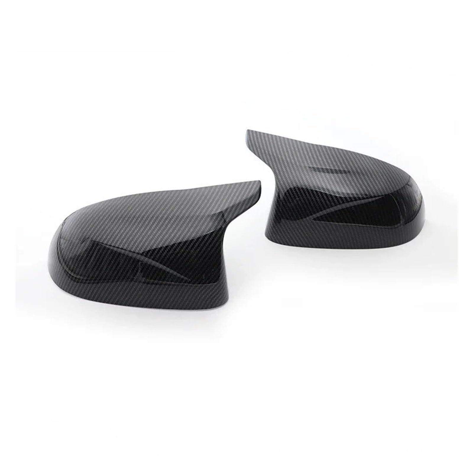 Spiegelkappenabdeckung Für F25 Für X3 F26 Für X4 F15 Für X5 F16 Für X6 14 15 16 17 18 Spiegelabdeckkappen Schwarzer Carbonfaser-Look Facelift Seitenflügel Modifiziert Außenspiegelabdeckungen(1 set Car von Voseto