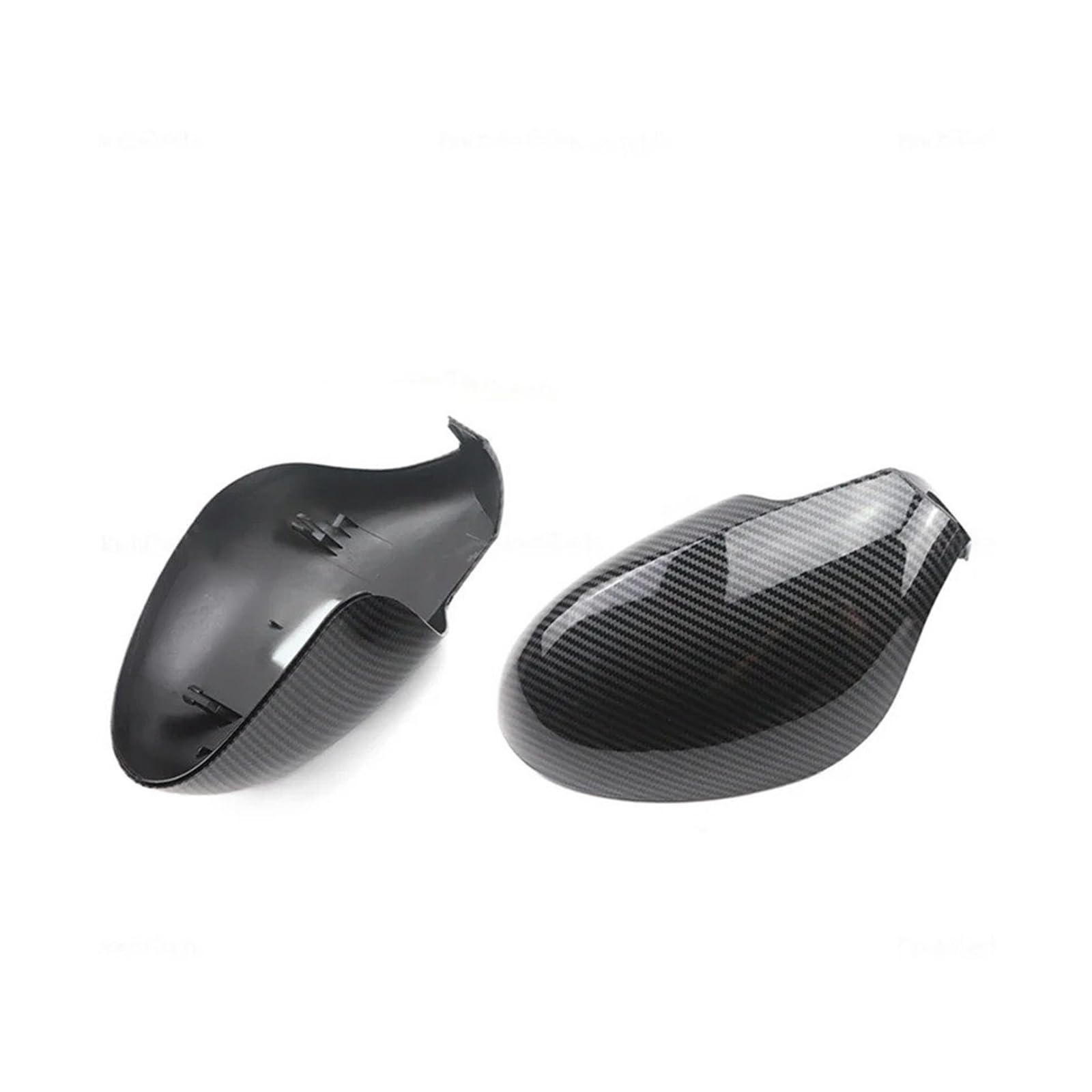 Spiegelkappenabdeckung Für Seat Ibiza MK3 6L 2002-2008 Kohlefaser Auto Rückansicht Tür Flügel Seitenspiegel Abdeckkappen Shell Case Mit Werkzeug Außenspiegelabdeckungen(Carbon Fiber Look) von Voseto