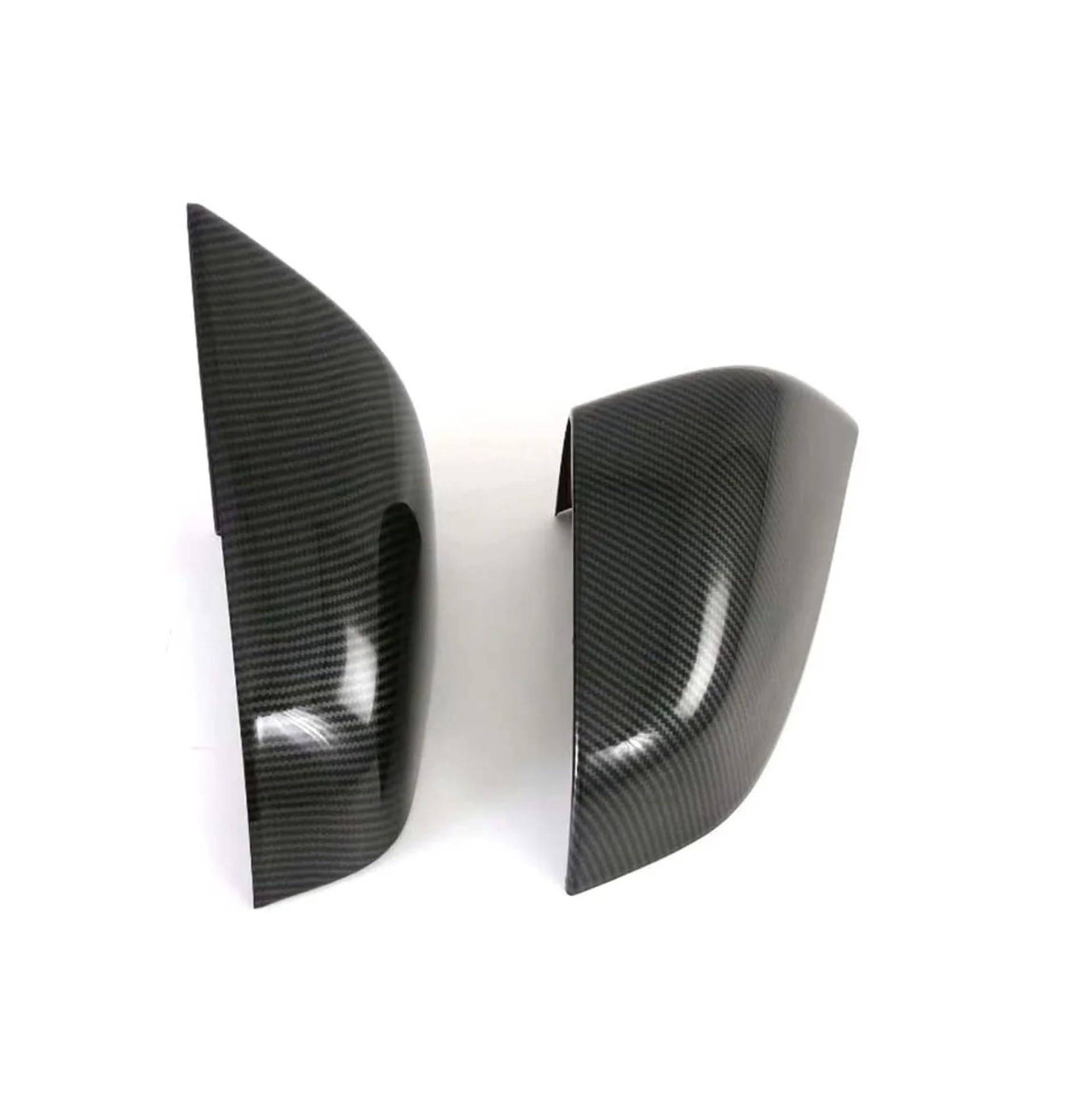 Spiegelkappenabdeckung Für Tesla Modell S 2017 2018 2019, Ersatzgehäuse Für Die Automatische Seitenrückspiegelabdeckung, 2 Stück Set Außenspiegelabdeckungen(Carbon Fiber Color) von Voseto