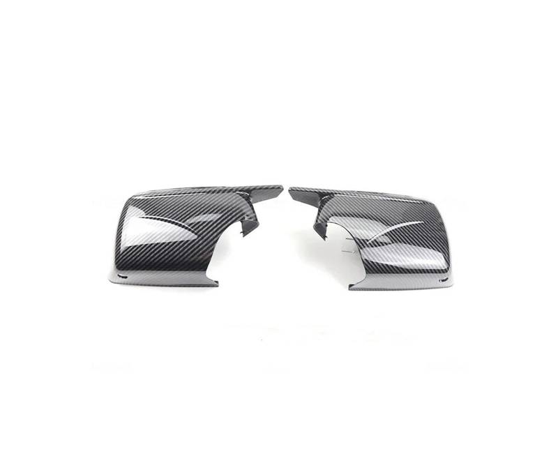 Spiegelkappenabdeckung Für X5 E53 1999-2006 Seitenspiegelabdeckung Hellschwarz Mit Werkzeug Rückansicht Seitenkofferverkleidung Auto Rückspiegelkappen Außenspiegelabdeckungen(1 Pair Carbon Look) von Voseto