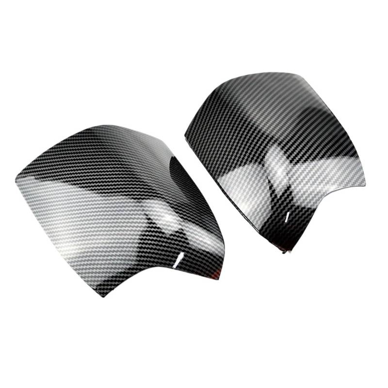 Spiegelkappenabdeckung Glänzend Schwarz Auto Rückspiegel Abdeckung Trim Seite Flügel Fall Für Focus Mk2 2005 2006 2007 2008 ABS-Material Langlebig Alterungsbeständig Außenspiegelabdeckungen(With light von Voseto