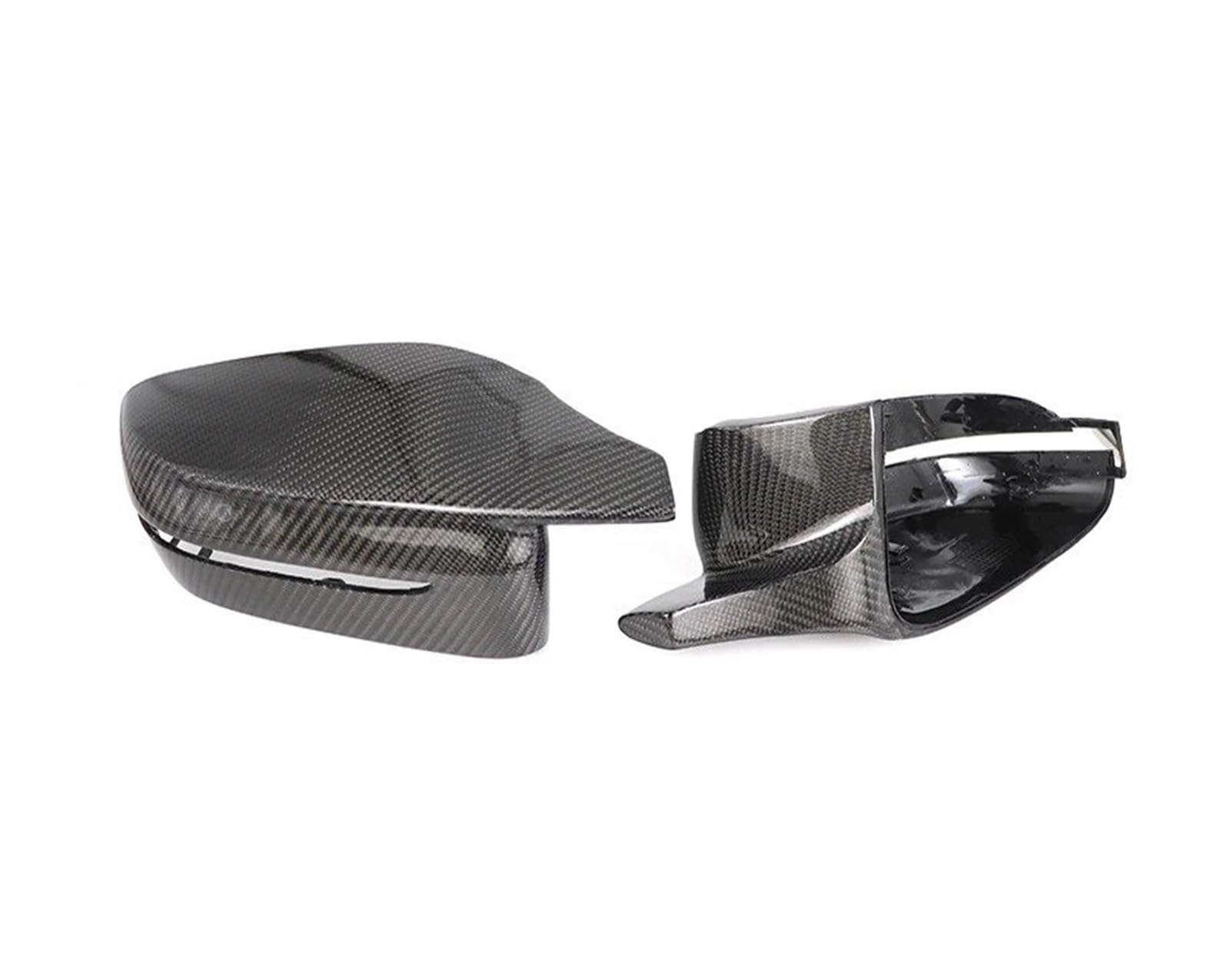 Spiegelkappenabdeckung Real Carbon Fiber Seitenflügel Rückspiegel Abdeckkappen Für 3er G20 G21 G28 320d 330e 330i 340i 2019-2022 Für M4 Stil RHD Außenspiegelabdeckungen(Left Hand Drive) von Voseto