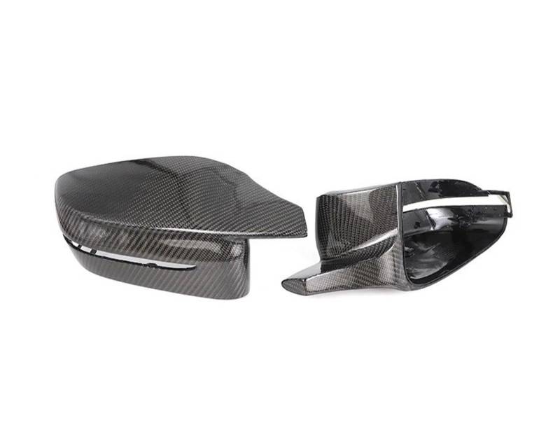 Spiegelkappenabdeckung Real Carbon Fiber Seitenflügel Rückspiegel Abdeckkappen Für 3er G20 G21 G28 320d 330e 330i 340i 2019-2022 Für M4 Stil RHD Außenspiegelabdeckungen(Left Hand Drive) von Voseto