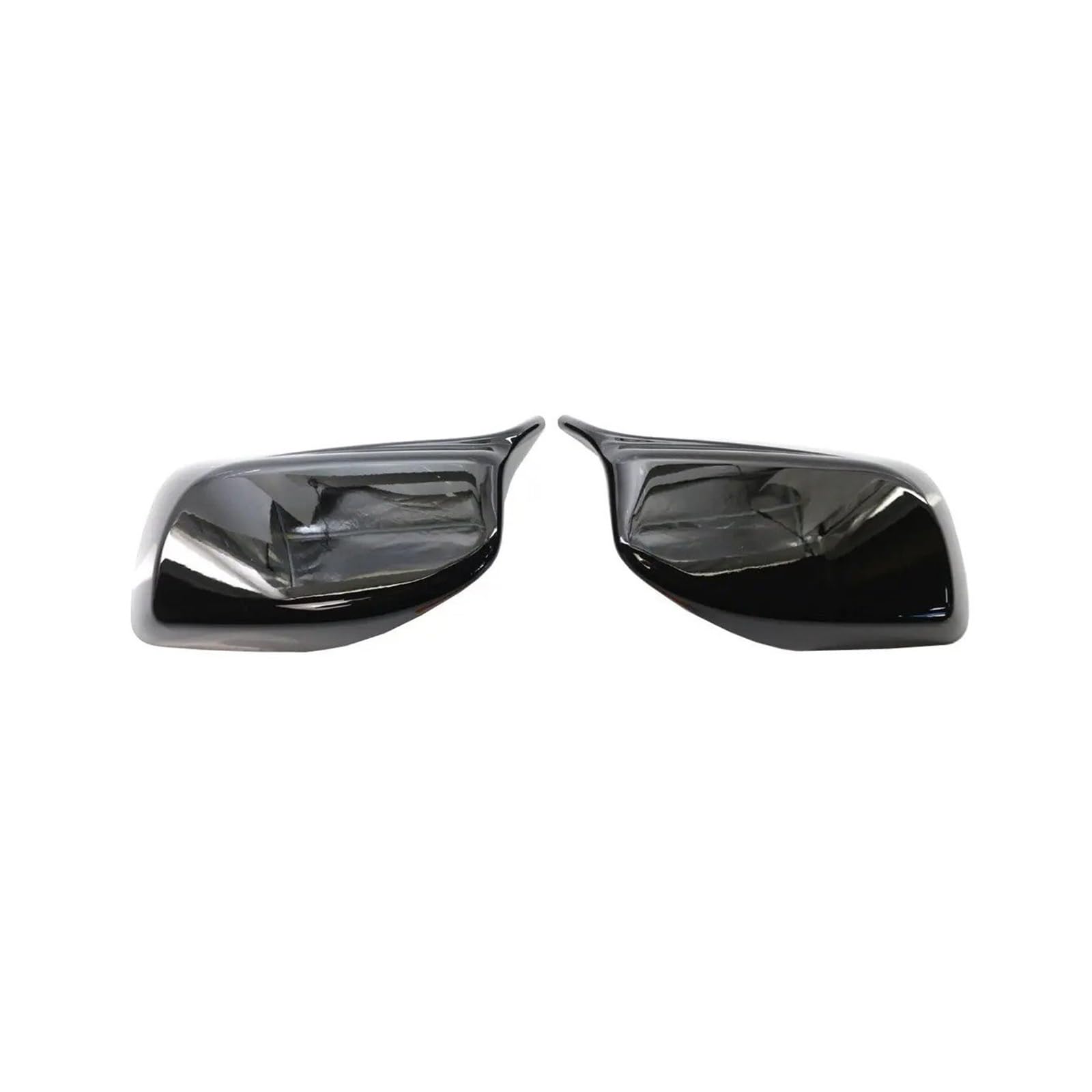 Spiegelkappenabdeckung Rückspiegel-Abdeckkappe Aus Kohlefaser, Schwarz, Für 5 Series E60 E61 E63 E64 2004–2008 520i 525i 528i 528xi 530i 2003–2008 Außenspiegelabdeckungen(Black One Pair) von Voseto