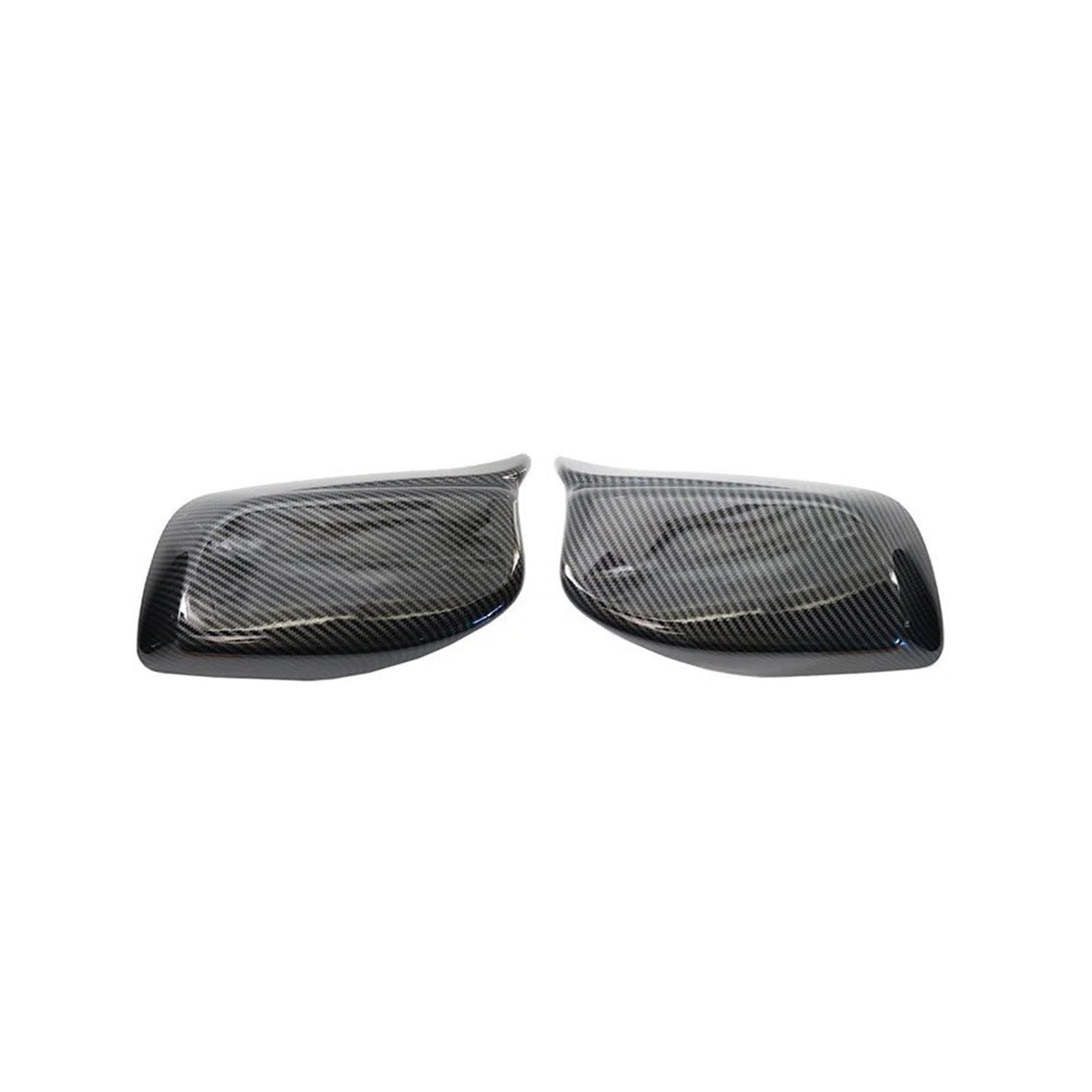 Spiegelkappenabdeckung Rückspiegel-Abdeckkappe Aus Kohlefaser, Schwarz, Für 5 Series E60 E61 E63 E64 2004–2008 520i 525i 528i 528xi 530i 2003–2008 Außenspiegelabdeckungen(Carbon One Pair) von Voseto