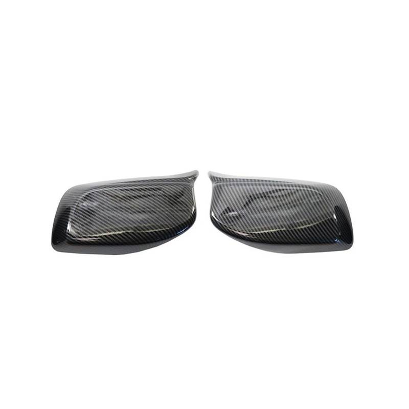 Spiegelkappenabdeckung Rückspiegel-Abdeckkappe Aus Kohlefaser, Schwarz, Für 5 Series E60 E61 E63 E64 2004–2008 520i 525i 528i 528xi 530i 2003–2008 Außenspiegelabdeckungen(Carbon One Pair) von Voseto