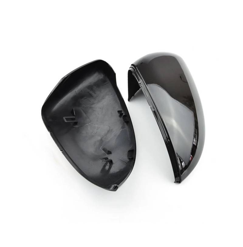 Spiegelkappenabdeckung Rückspiegelabdeckung Seitenflügel Rückspiegelgehäuseabdeckungen Schwarz Glänzend Für VW Für Golf 7 MK7 MK7.5 Für GTI R Für GTE Außenspiegelabdeckungen(Bright Black) von Voseto