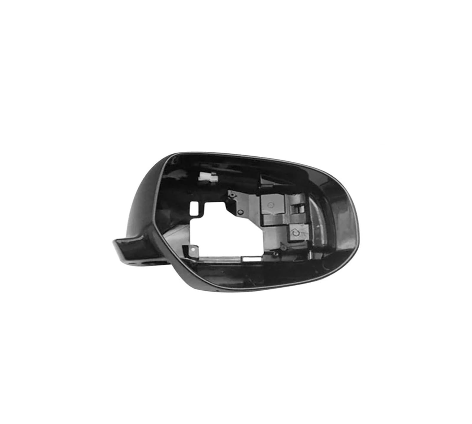 Spiegelkappenabdeckung SI Spiegelrahmen Holr Für Mitsubishi Für Outlander 2013–2018 Glänzend Schwarzes Flügelgehäuse 2014 2015 2016 Glasumrandung Ersetzen Außenspiegelabdeckungen(Right Side RH) von Voseto