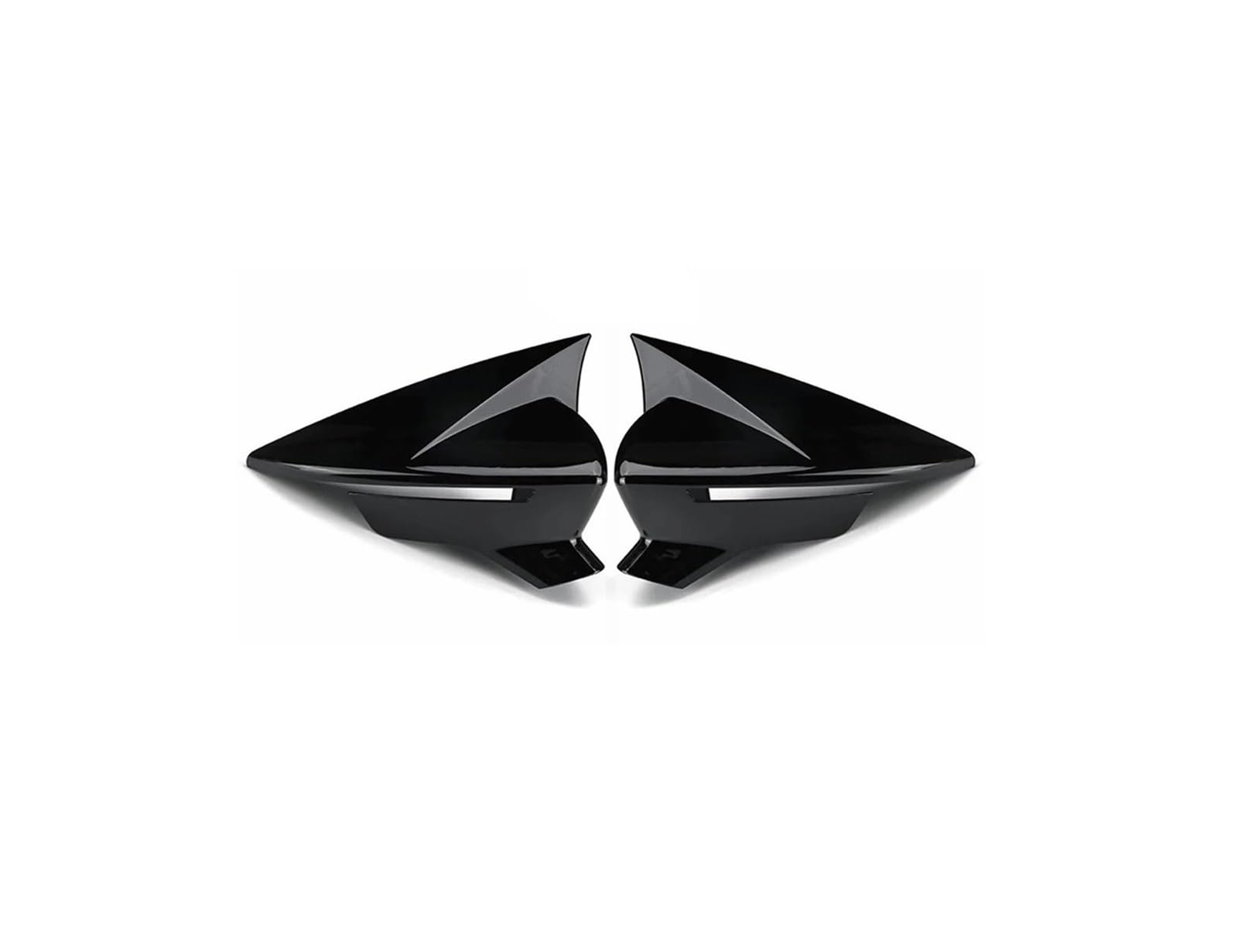 Spiegelkappenabdeckung Zusätzliche Autospiegelkappenabckung Für Sitz Für Leon 5F MK3 ST Für Cupra 2013-2020 Für Ibiza MK5 Arona Für Auto-Seitenrückspiegelabckung Außenspiegelabdeckungen(Glossy Black) von Voseto