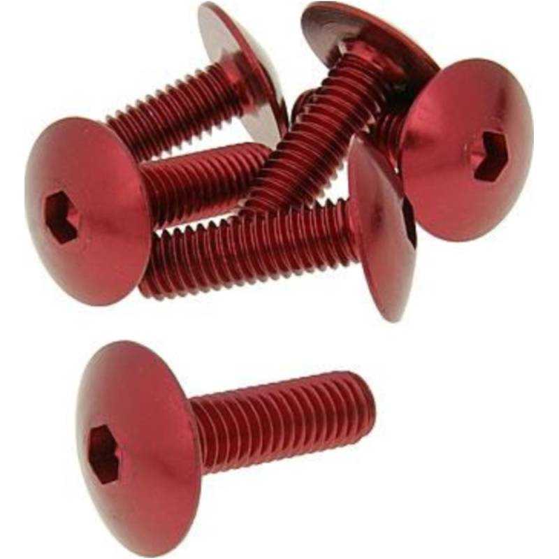 Bolzen schraubensatz 6 stück verkleidung rot - m6x20 vc21242 von Vparts