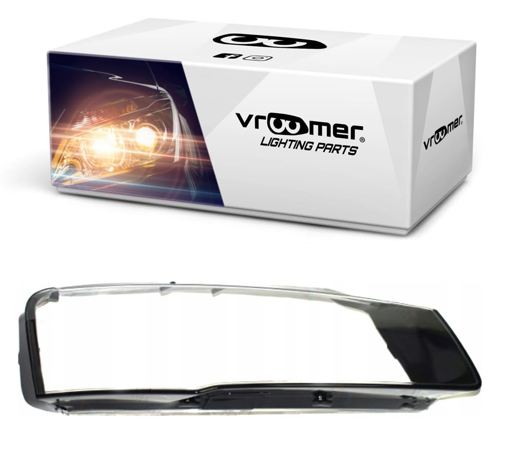 VROOMER Scheinwerferglas kompatibel mit Audi A8 S8 D4 4H Facelift 2013-2017 Lichtscheibe Scheinwerfergläser Frontscheinwerfer Streuscheibe rechts VROOMER Scheinwerferglas kompatibel mit Audi A8 S8 D4 4H Facelift 2013-2017 Lichtscheibe Scheinwerfergläser Frontscheinwerfer Streuscheibe rechts von Vroomer