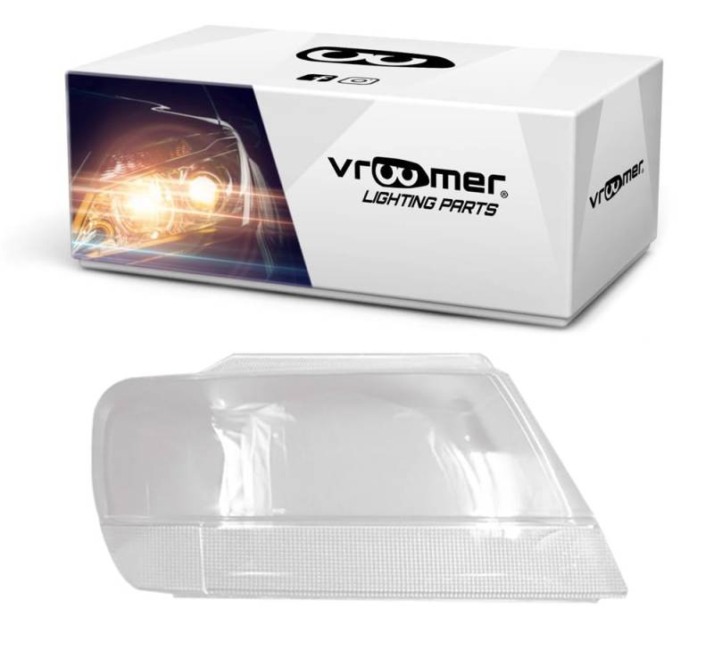 VROOMER Scheinwerferglas kompatibel mit Jeep Grand Cherokee II WJ 1999-2005 Lichtscheibe Scheinwerfergläser Frontscheinwerfer Streuscheibe rechts von Vroomer