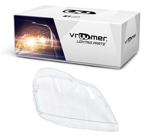 VROOMER Scheinwerferglas kompatibel mit Mercedes GL X164 2006-2012 Lichtscheibe Scheinwerfergläser Frontscheinwerfer Streuscheibe rechts von Vroomer